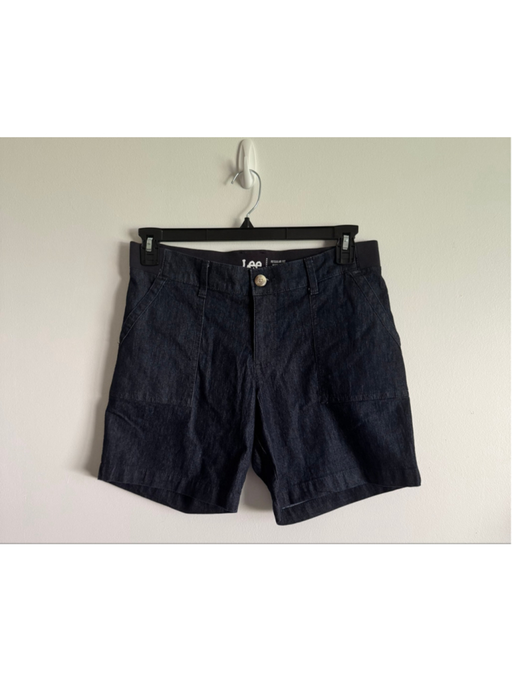 Women's Lee Regular Fit Bermuda Shorts Size 6 Dark Blue